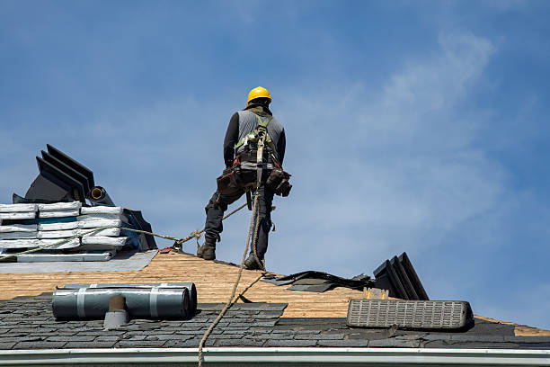 Professional Roof Replacement technician working in Masonville, NY
